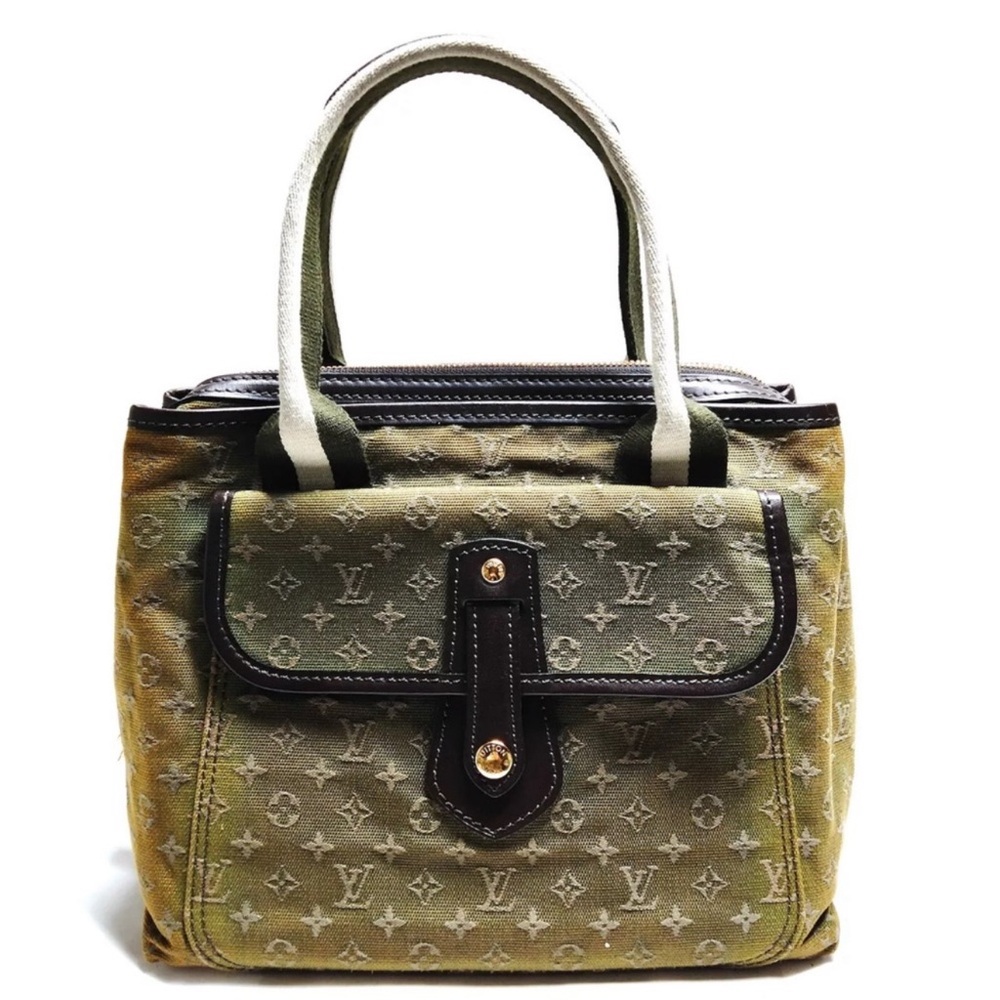 Louis Vuitton Green Shoulder Bag with Iconic Design
